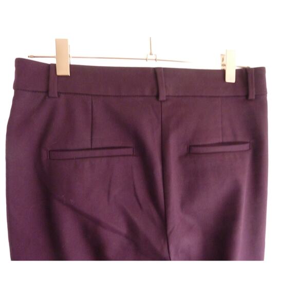 Loft Maroon Burgundy Sulton Skinny Pants 2 - Picture 4 of 6